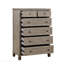 Armoire de rangement verticale à 1 tiroir avec 3 tiroirs Grey Oak
