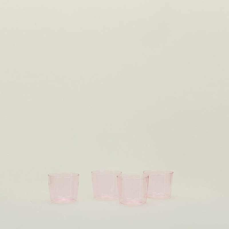 Blush Borosilicate Glassware Set of 4 - Small