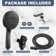 MultiFunctional 8-Spray Shower Head with Filter