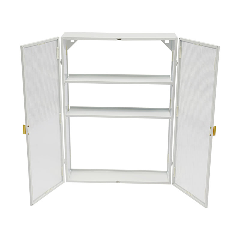 Armoire de rangement murale à 3 niveaux, Naturel