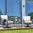 3-Piece Modern Outdoor Conversation Set with Swivel Rocking Chairs and Coffee Table, Featuring 6" Thick Cushions-710866140-731013363