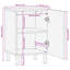 Solid Wood Bathroom Cabinet-1136401