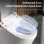 Combinaison de toilette de luxe avec couvercle à ouverture / fermeture automatique, siège chauffant, pulvérisateur d'eau chaude instantanée, sécheuse et chasse d'eau en cas de panne de courant