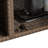 Outdoor Portable Wicker Bar Cart With Glass Countertop-2120259164