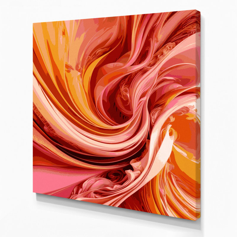 Art numérique sur toile, abstraction numérique 22, H 12 po x l 12 po