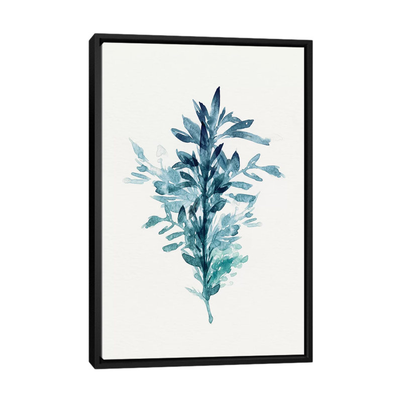 « botanique iii », impression sur toile, H 26 po x l 18 po x P 1,5 po, Toile avec cadre noir, Pas de tapis