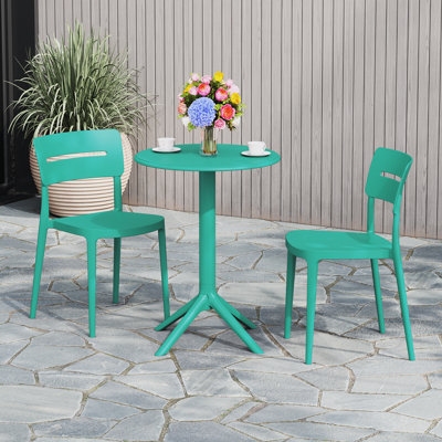 2-Person Outdoor Round Dining Set