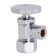 Round Handle Angle Stop Shut Off Valve, 1/2" Copper Pipe Inlet with 3/8" Compression Outlet