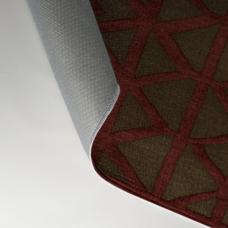 Tapis brun intérieur et extérieur Trellis, Rectangle 5 pi x 7 pi