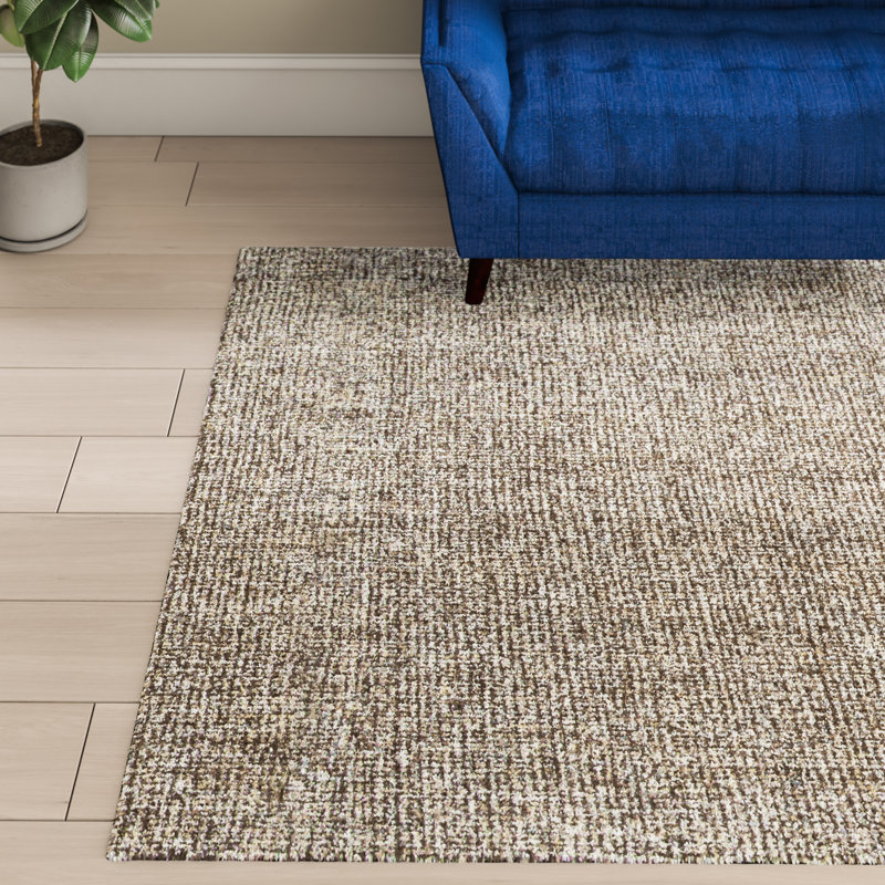 Tapis en laine touffeté à la main Britley, Rectangle de 5 pi x 8 pi