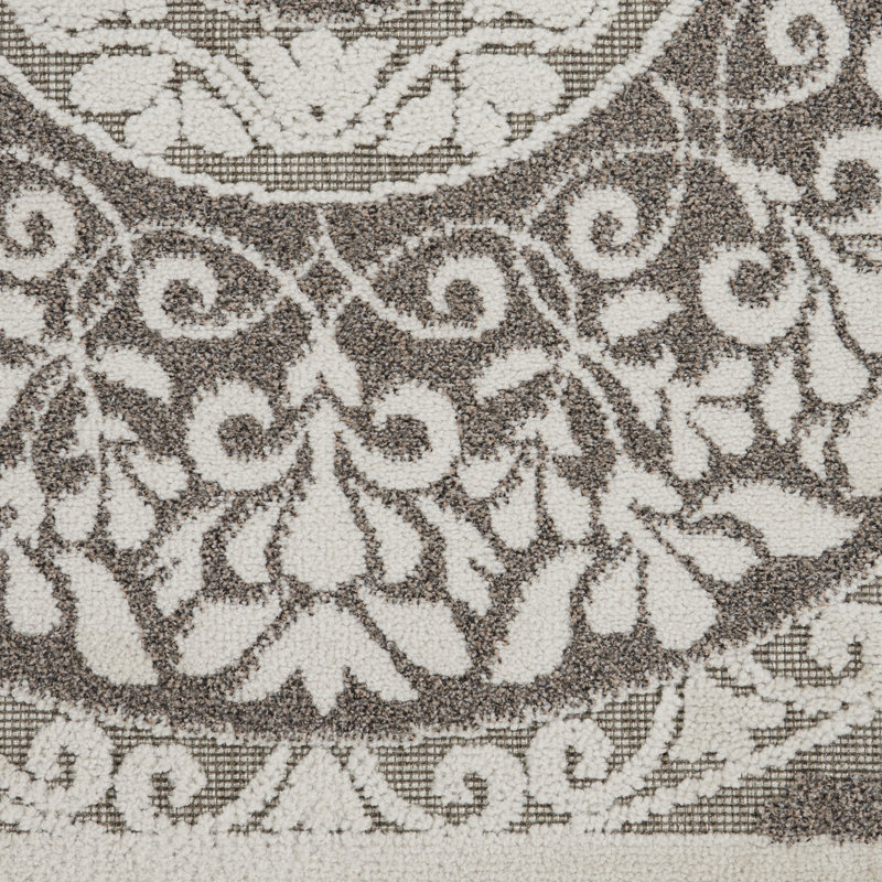 Tapis taupe / ivoire Grice, Rectangle 4 pi x 6 pi