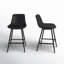 Tabouret de comptoir en faux cuir Macaire-351856398-392419286-392419285