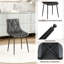 Dining Room Chairs, Set Of 2, Up To 200 Kg, Pu Upholstered Chairs, Metal Legs, Stable, Comfortable, Easy Assembly, Kitchen Chairs-422634076