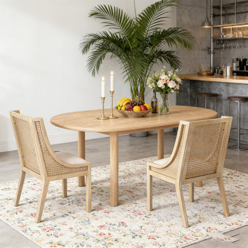 Chaise de salle à manger, ensemble de 2 (table non incluse), Beige