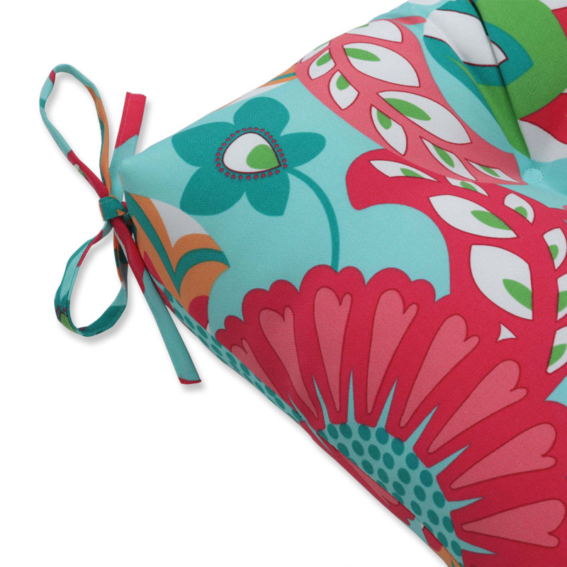 Coussin de siège intérieur / extérieur Sisneros, Corail, L 60 po