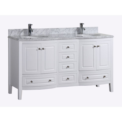 Ensemble de meuble-lavabo double 62 po Casablanca