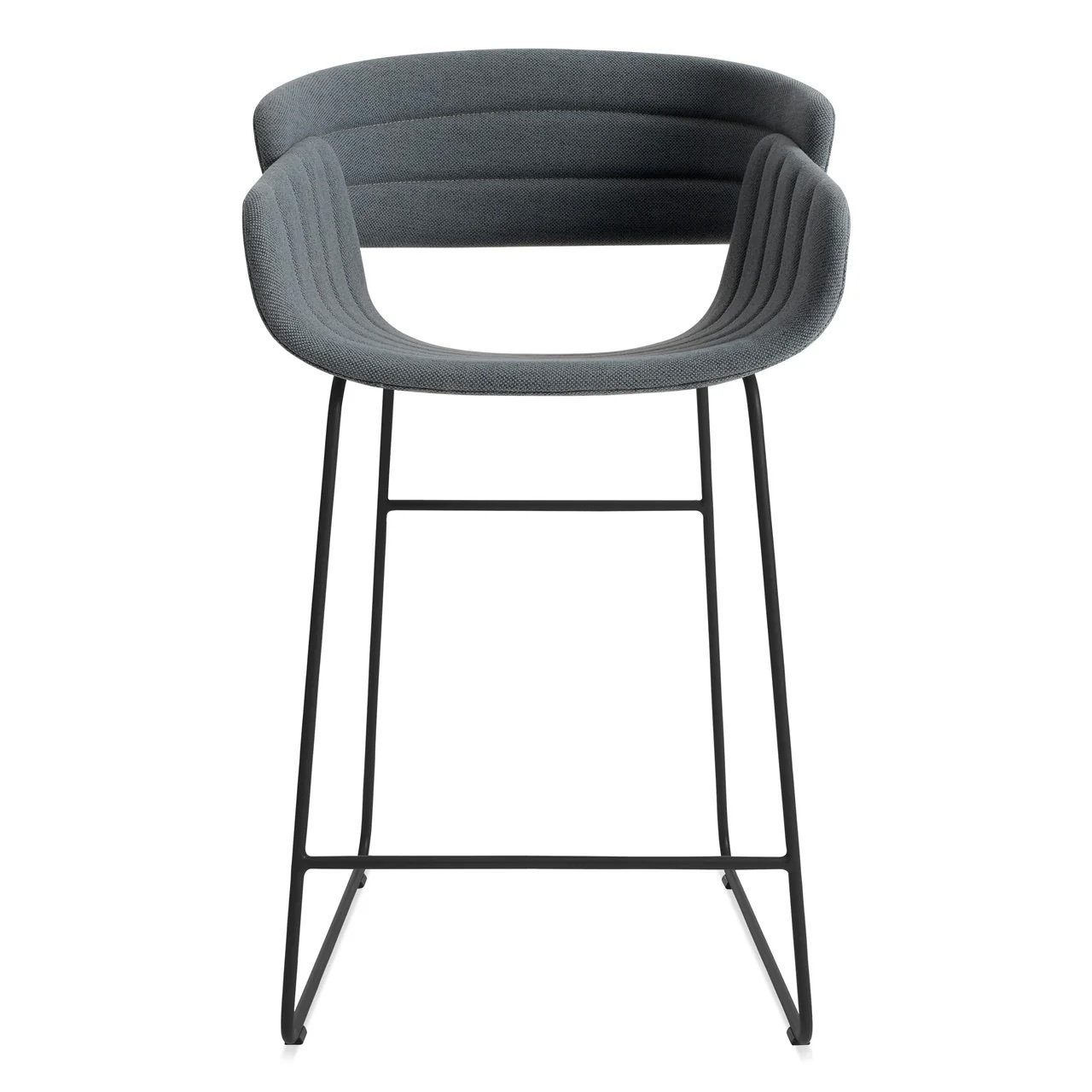 Racer Bar and Counter Stool, Counter Stool (25" Seat Height), Polyester Blend-Maharam Mode in Machine