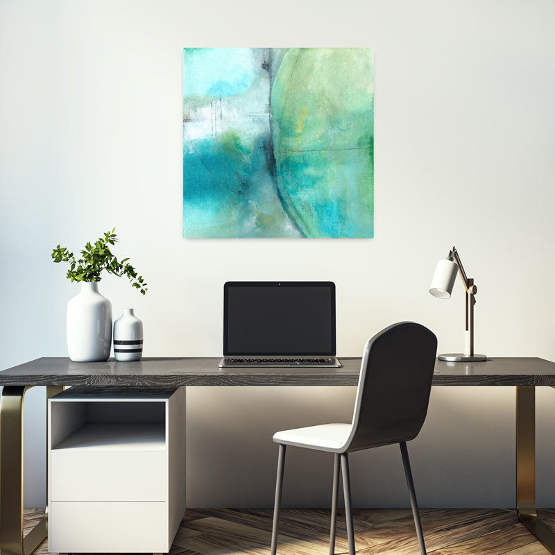 «Amid The Roar», art contemporain abstrait, H 18 po x l 18 po