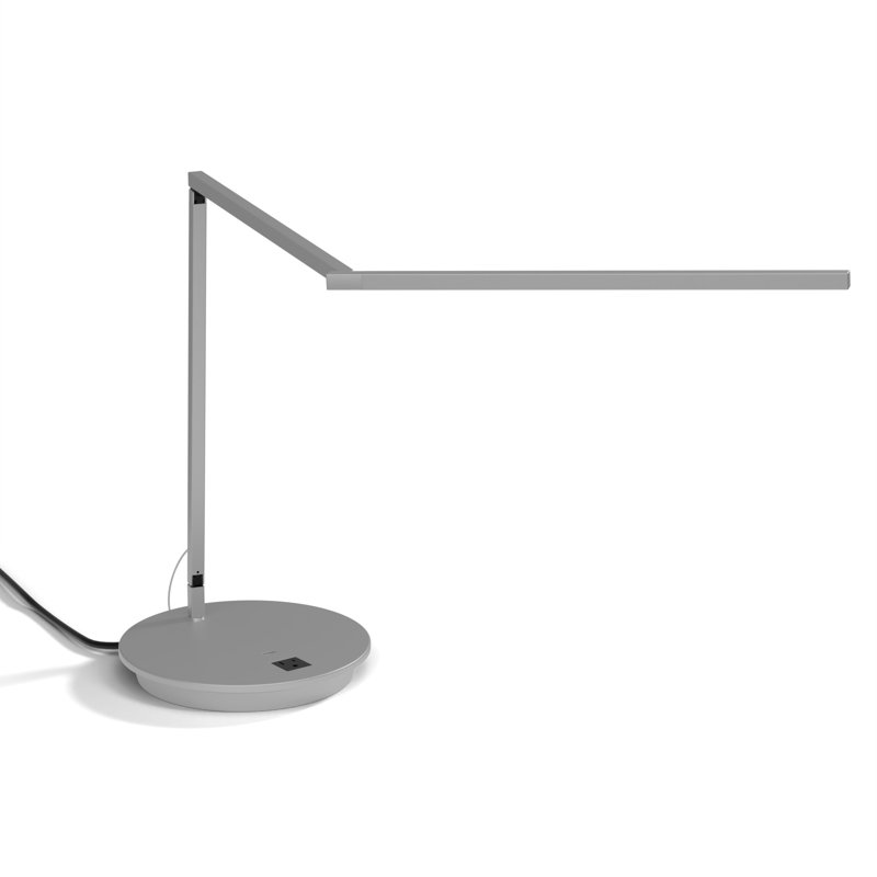 Z-Bar Gen 4 Desk Lamp, Silver, 16.05" H x 33.6" W x 9" D, 5000K
