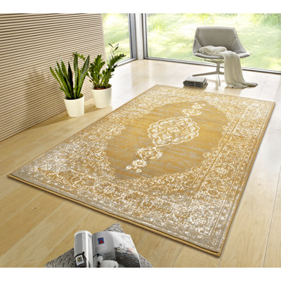 Designer velor rug, Mridional Mustard
