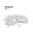 93.31" Minimalist Curved Sofa, 3 Seater, Fabric Upholstered Sofa, Tight Curved Back Cloud Couch For Living Room Apartment Office-981685570
