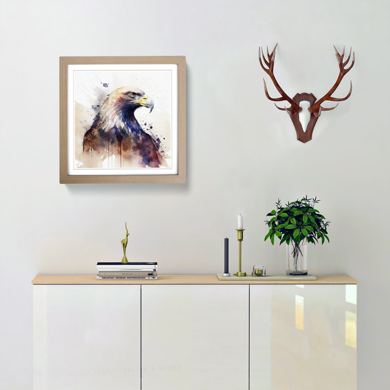 Single Picture Frame Print on Wood, Oak