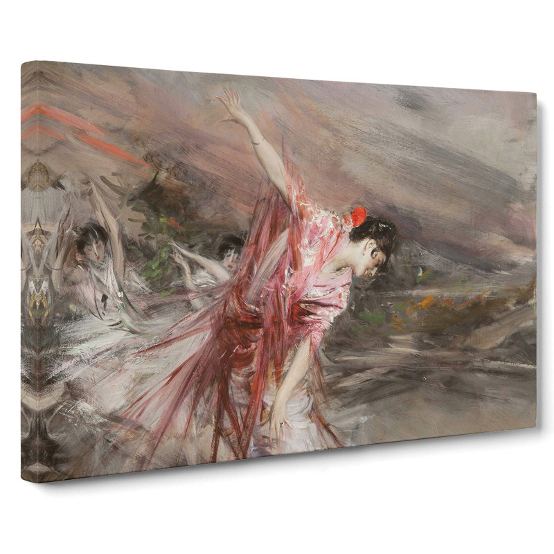 The Spanish Dancer by Giovanni Boldini - Wrapped Canvas Painting, 50cm H x 76cm W x 3cm D