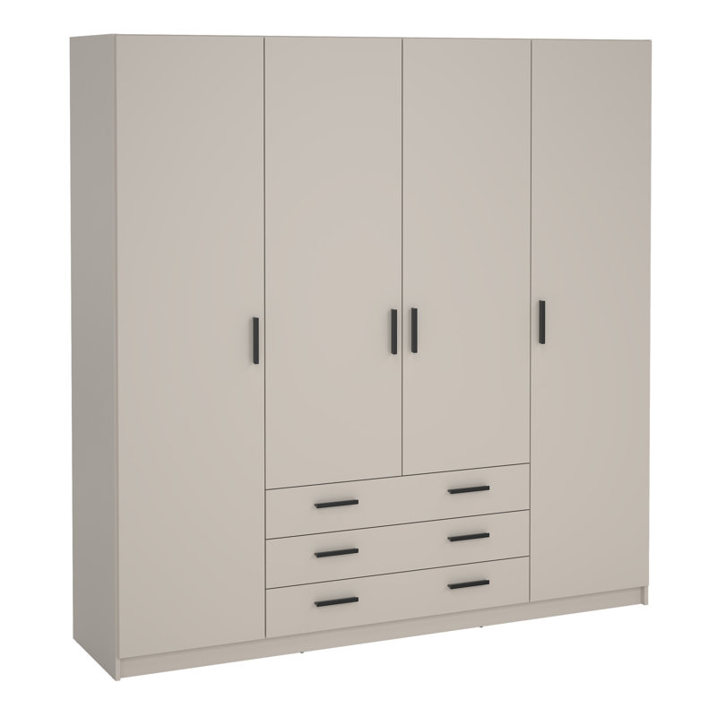 Sprint Manufactured Wood Wardrobe, Cashmere