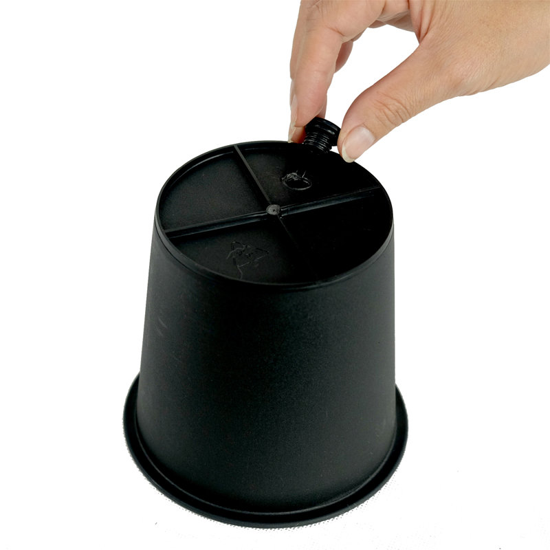 5" Round Nursery Plant Pot - Garden Plastic Pots With Drainage, 4.7" H x 5" W x 5" D