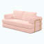 Canapé-lit convertible, canapé-lit pliant en velours côtelé, matelas de lit futon avec oreillers, canapé désossé pour le salon, rose-1079136603