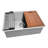 Ruvati Workstation Rounded Corners Undermount Ledge Kitchen Sink with Accessories-81183362