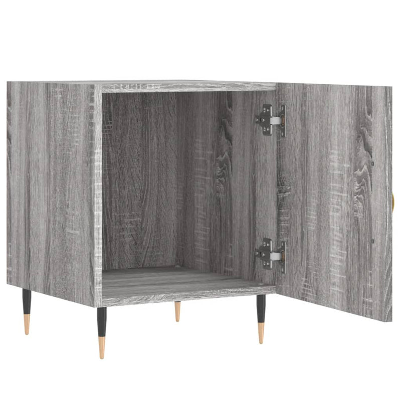 Mehrtens Bedside Table, Grey Sonoma
