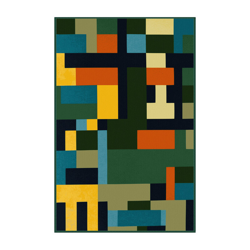 Pixelized Peaks Rug, Rectangle 5' x 8'
