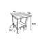 Chaise Adirondack pliante avec table d'appoint, ensemble de chaises Adirondack 3 pièces à texture de bois (comprend 2 chaises et 1 table)-1831515596