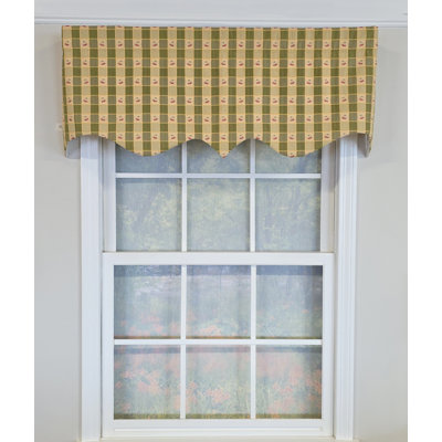 RLF Home Cherry Squares Regal Valance