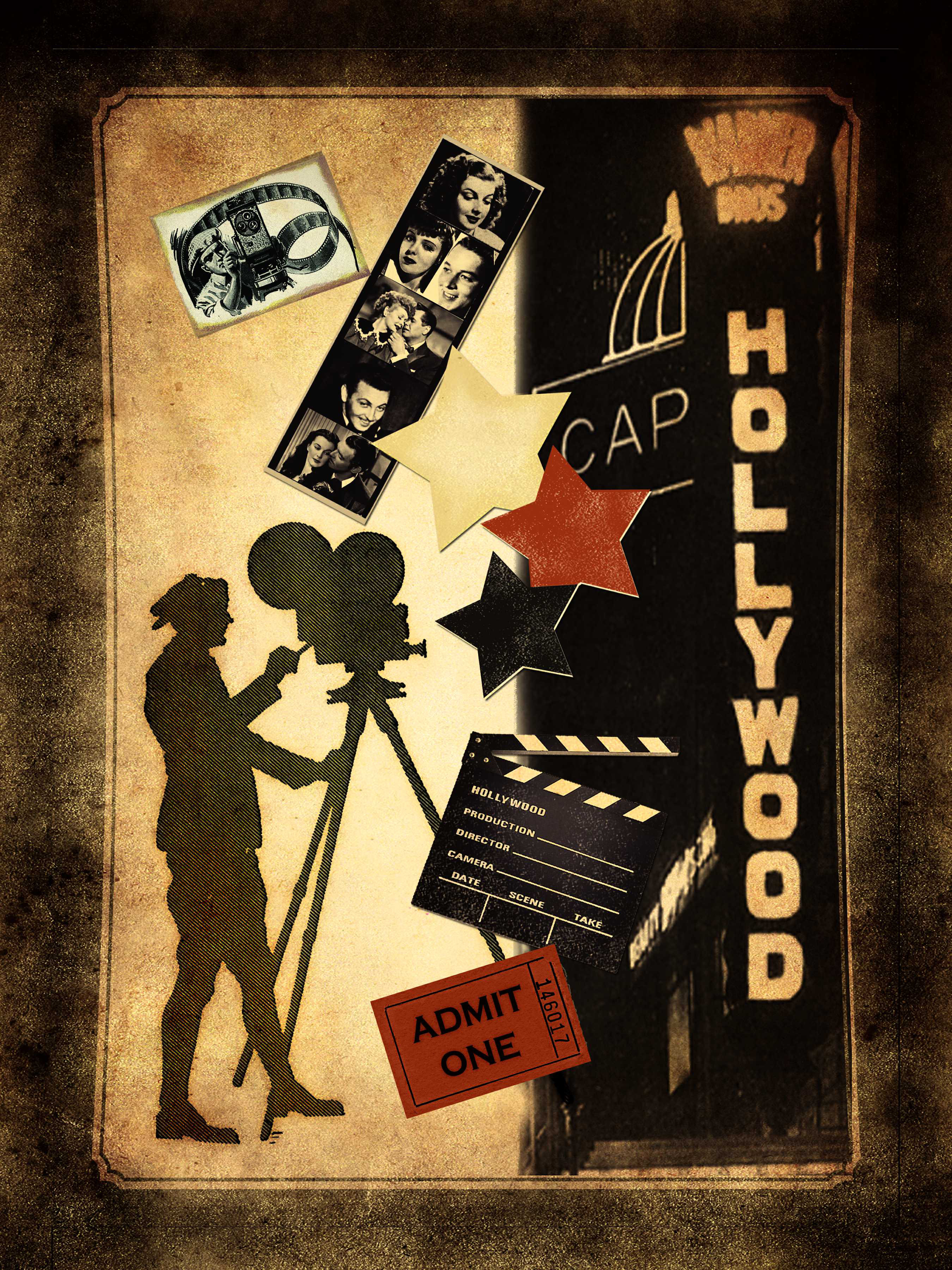 Wildon Home® Old Hollywood Background - Wrapped Canvas Print | Wayfair, image size:2700x3600
