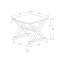 Table d'appoint, bout, table d'appoint, carré, table de chevet, chambre à coucher, placage de lampe, transitionnel
