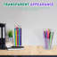 Ensemble de 10 porte-stylos en acrylique transparent Porte-pinceaux de maquillage