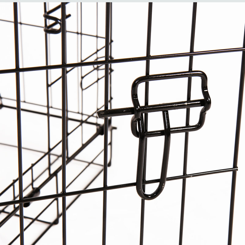 Ellianna Collapsible Pet Crate with 2 Doors