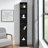 8-Tier Media Tower Rack, Cd Dvd Slim Storage Cabinet With Adjustable Shelves, Tall Narrow Bookcase, Display Bookshelf-729030029