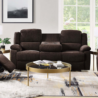 Ethylene 79" Chenille Pillow top Arm Reclining Sofa, Modern Sofa Couch,sofas,couches