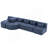 Versatile Upholstered Sofa With Multiple Configurations And Extra Pillows For Living Room-1687664462