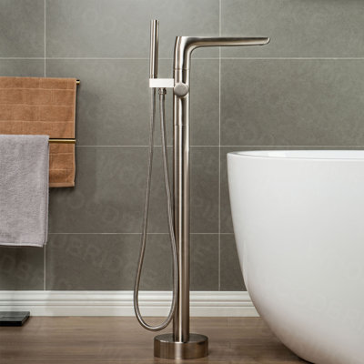 Glint Freestanding Tub Filler with Diverter