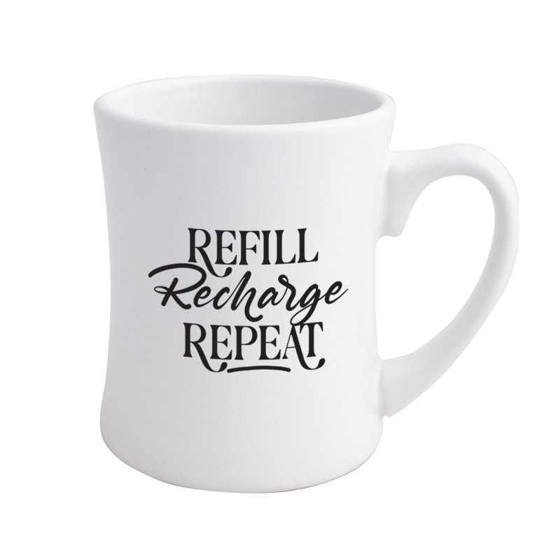 Remplir. Rechargez. Répétez. Grande tasse à café Designer, 19 oz