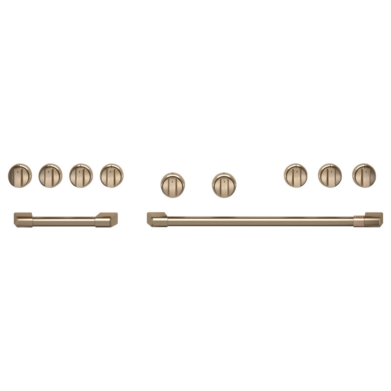 Café 48" Brushed Stainless Handle & Knob Set For Pro Range And Rangetop, Brushed Bronze