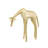 Brass Giraffe Sculpture - Small