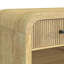 Palaiseur Coffee Table with Casters/Push Through Drawer in Natural