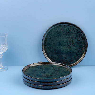 EQUINOX Premium Porcelain Short Rim Stackable Plate