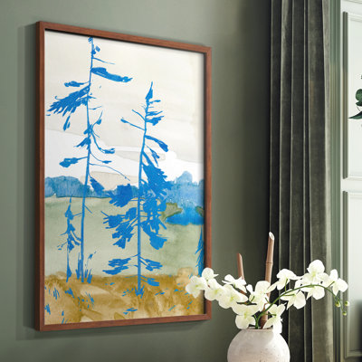 Cerulean Spruce I Framed Print - Solid Wood
