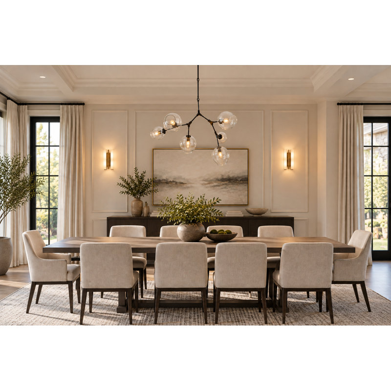 Newcomb 6 - Light Modern Linear Chandelier , Black